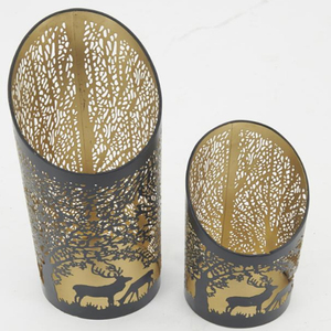 Juego de 3 Portavelas Votivas de Metal, Juego de Portavelas Decorativos, Nuevo Diseño, Portavelas Votivas de Metal - Product Image 6