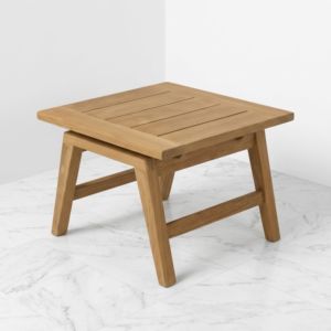 Table basse d'extérieur moderne en teck massif, à lattes, pour patio, résistante aux intempéries, mobilier de jardin, fournitures pour hôtels et complexes hôteliers - Product Image 3