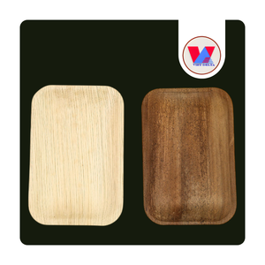 BEST SELLER Assiettes carrées en Areca Catechu de 10 pouces, ustensiles biodégradables, faible humidité, vaisselle écologique, plateau de buffet naturel pour événements - Product Image 1