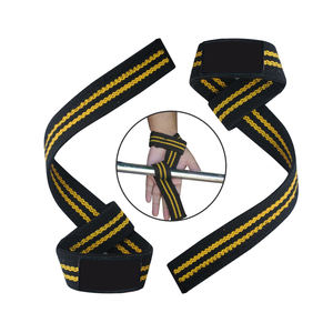 Correas de levantamiento de pesas de alta resistencia con soporte de algodón para las muñecas, ideales para entrenamiento en gimnasio, agarre fuerte y sesiones de fuerza. - Product Image 4