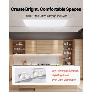 Pannello LED Piatto 1x4FT 5700LM con 3 Colori Selezionabili 3000K/4000K/5000K, Plafoniera a Soffitto a Incasso - Product Image 3