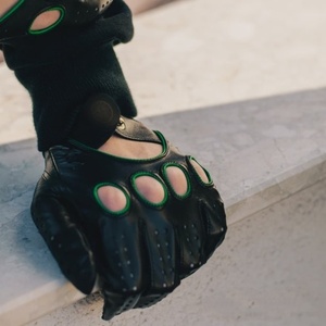 Gants en cuir lisse urbains de haute qualité, respirants, à doigts complets, classiques pour la conduite, avec logo personnalisé, fournisseur en gros - Product Image 5