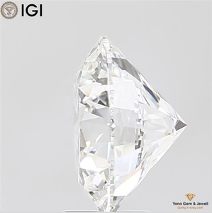 Diamante CVD Cultivado en Laboratorio, Corte Redondo de 5.00 Quilates, 10.86 mm, con Certificado IGI, Color F, Claridad VVS1, Perfecto para un Solitario Moderno - Product Image 3