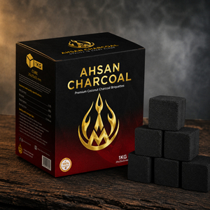 Carbón Vegetal 100% Natural de Cáscara de Coco para Shisha y Hookah, Calidad Premium en Forma de Cubo, Calor Constante - Product Image 1