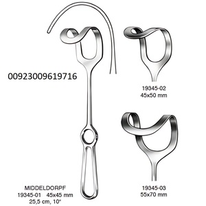 Rétracteur manuel MIDDELDORPF 27,5 cm 45x45 mm, qualité allemande, instruments chirurgicaux hospitaliers, set d'instruments Mahersi Pakistan - Product Image 5