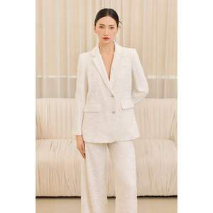 Nouvelle Collection Femme : Ensemble Blazer en Dentelle Florale LA ROSE - Élégant, Féminin et Formel (Blazer, Pantalon & Jupe) KS79 - Product Image 1