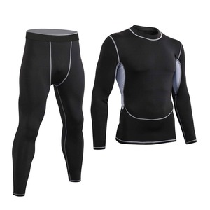 Ensemble de rashguards personnalisés pour hommes, MMA, BJJ, grappling, combinaison de compression à manches longues, vente en gros - Product Image 4