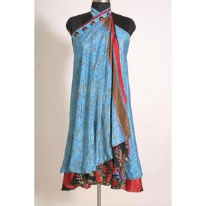 Jupe longue en soie à imprimé floral pour femmes, faite à la main, mode personnalisée - Product Image 3