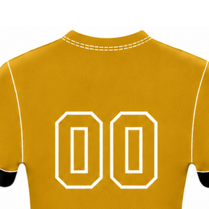 Maillot de football jaune doré à manches courtes, léger, uniforme sportif, tenue d'entraînement, vêtements d'équipe - Product Image 4