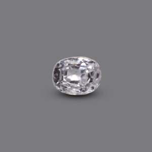 High Quality 4.05 Carat Oval White Zircon Loose Gemstone for Fine Jewelry - Product Image 1