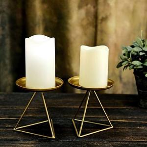 Juego de 3 Portavelas de Acrílico Transparente Dorado Vintage para Decoración de Mesa en Bodas, Cenas y Fiestas - Product Image 6
