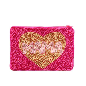 Heart-Shaped Embroidered Coin Purse Love Theme Valentine's Day Party Cotton Textile Handmade Pouches Be Mine Dream <b>Big</b> XOXO - Product Image 5