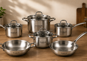 Juego de Utensilios de Cocina de Acero Inoxidable de Grado Alimenticio de 12 Piezas, Compatible con Estufas de Gas, Acabado Premium de Alta Resistencia - Product Image 5