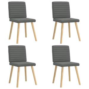 Ensemble de 4 chaises de salle à manger gris foncé - Product Image 1