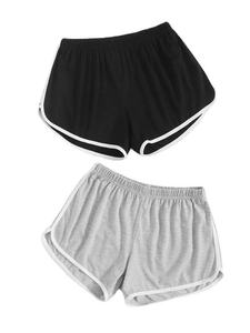 Style Custom Women Summer Cotton Spandex Female Fitness Wear Casual Shorts Yoga Shorts Sports Cotton Gym Custom yoga shorts - Product Image 6