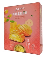 Galletas Halal Moore con Relleno de Crema de Queso, Dulces, Saladas y Crujientes, Sin Gluten, Bajas en Carbohidratos, en Caja y Bolsa, Malasia