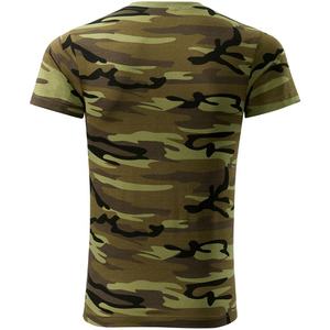 T-shirt de sport athlétique personnalisé OEM pour hommes 100% coton imprimé camouflage à col rond en gris grande taille - Product Image 4