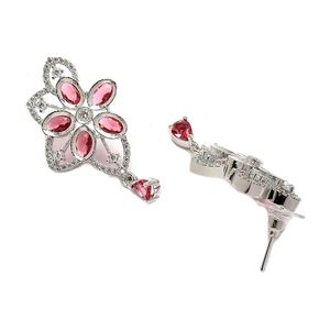 Conjunto de Collar y Pendientes Clásicos para Mujer, de Aleación de Zinc con Baño de Rodio, Joyería de Moda para Bodas, Certificado por Terceros - Product Image 3