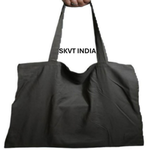 Sac fourre-tout tendance en toile de coton, couleur unie, grande capacité, organisateur, réutilisable, sac à main pour femme, écologique - Product Image 5