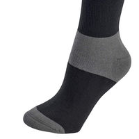 SMART SHINE ENTERPRISES Chaussettes d'équitation noires et grises en coton et laine, compression, hauteur genou, taille personnalisée, vêtements de sport