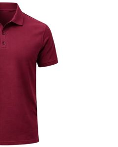Polo en coton pour homme personnalisé, couleur bordeaux, coupe classique, manches courtes, vêtements décontractés d'été, logo personnalisé, fabricant OEM, approvisionnement en gros - Product Image 4