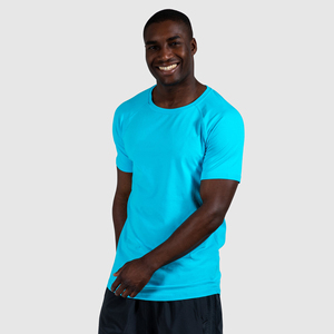 Camiseta Deportiva de Cuello Redondo para Hombre, Manga Corta, Estilo Urbano, Color Sólido, Ecológica, 100% Algodón, Impresión Serigráfica - Product Image 3