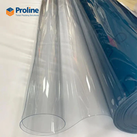 Rouleau de film transparent en PVC, feuille de plastique rigide transparente, flexible, résistant à la chaleur, à l'humidité, pour emballage, couverture, rideau, directement de l'usine
