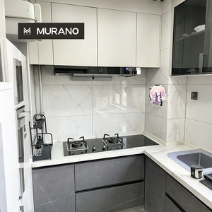 Mobili da Cucina a L Personalizzati Economici <span class=keywords><strong>per</strong></span> Appartamenti, Hotel e Piccoli Spazi, Design Gratuito <span class=keywords><strong>per</strong></span> Tutta la Casa, Direttamente dalla Fabbrica - Product Image 1