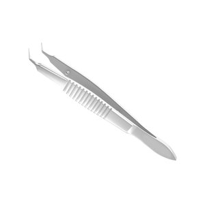 คีมสแตนเลสสตีลสำหรับผ่าตัดจมูกขนาดเล็ก รุ่น Stodulka Manual Forceps สำหรับการสอดแท่งเลนส์ SMILE ด้ามจับแบนแบบมุมโค้ง 100 มม. สำหรับงานจักษุ - Product Image 4