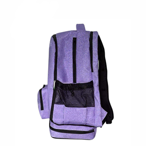 High Quality Cheerleading Glitter Pu <b>Backpack</b> Custom Team Logo Embroidery OEM Custom Sizes Outdoor Use Travel Bag - Product Image 6