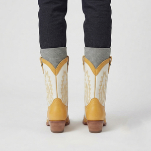 Botas Vaqueras de Cuero para Hombre, Punta Cuadrada, Verano, Bordado Suave, Hechas a Mano, OEM, Moda Occidental - Product Image 2