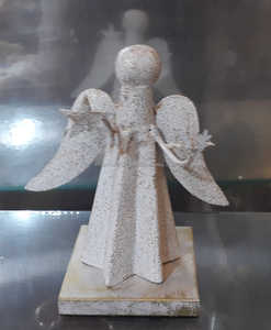 Elegantes candelabros de Navidad de Ángel de metal con acabado antiguo hecho a mano decoración de Festival acento colgante adornos de plástico - Product Image 1