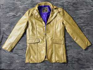 Champ <b>king</b> cowhide embossed leather <b>coat</b> for fashion - Product Image 1