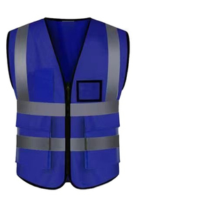 Chaleco de Seguridad Reflectante de Alta Visibilidad, Rojo, Poliéster, Múltiples Bolsillos, Unisex, Uniforme de Guardia, Todas las Temporadas, Detección de Agujas, Sin Costuras - Product Image 2