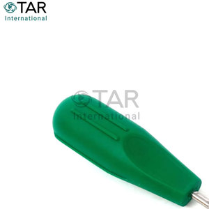 Instrument chirurgical H2 gauche avec poignée verte en acier inoxydable allemand, instruments dentaires, élévateur Heidbrink pour pointe radiculaire dentaire - Product Image 3