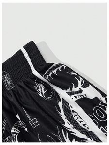 Pantalones Cortos de Muay Thai para Hombre, Estampado de Diamantes Satinados, Cintura Elástica, para Entrenamiento en Gimnasio, Kickboxing, Ligeros, Coloridos, Top de Muay Thai - Product Image 4