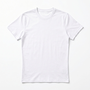 เสื้อยืดคอกลมแขนสั้นทรงปกติสำหรับผู้ชาย ผ้าฝ้าย 100% สีพื้น แบบเรียบง่าย สไตล์ลำลอง ถักทออย่างเป็นมิตรต่อสิ่งแวดล้อม เหมาะสำหรับใส่ออกกำลังกายหรือสตรีทแวร์ - Product Image 1