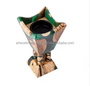 Quemador de Incienso Artesanal de Madera de Mango y Resina ARTWORK MAESTRO, Diseño Ecológico y Moderno para Aromaterapia - Product Image 1
