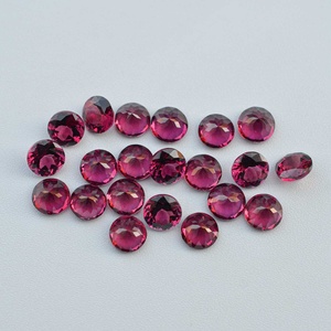 Garnet Umbalita Natural de 6mm, Corte Brillante Redondo, Gemas Sueltas Curativas, Buen Brillo, Piedra de Granate Rosa, Disponible en Stock de Fábrica - Product Image 4