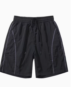 Ensemble 2 pièces à capuche et manches longues, short uni en polyester respirant à séchage rapide, coupe ample, sportif, été, unisexe, tricoté pour femme - Product Image 4