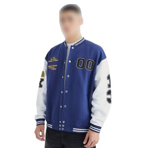 Veste universitaire multicolore légère pour hommes, tissu polaire personnalisé brodé et respirant coupe-vent de printemps - Product Image 6