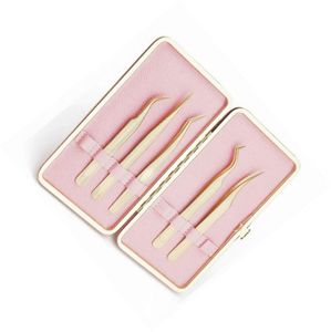 Pinzas para pestañas de acero inoxidable puntiagudas, de punta estrecha, para pestañas cortas y con efecto de volumen, modelo B - Product Image 6