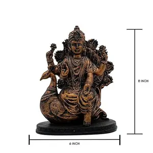 Idole indienne traditionnelle, statue d'art hindou classique, statue pour temple domestique, statue pour salle de Puja, décoration de Mandir, idole pour décoration spirituelle de la maison - Product Image 2