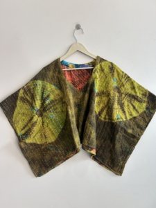 Haut tricoté oversize pour femme, style bohème tie-dye, en viscose et coton, à bretelles spaghetti et col halter, grande taille, pour l'été - Product Image 3