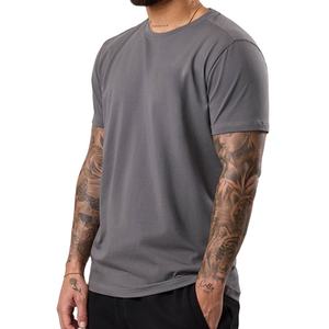 Camiseta Deportiva Oversize Lisa de Manga Corta 100% Poliéster de Secado Rápido para Entrenamiento, Diseño en Blanco, Ropa de Verano - Product Image 1