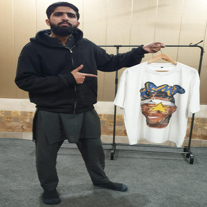 Camiseta Oversize de Algodón 100% de 240 g/m² para Streetwear, con Estampado Digital Frontal, Transpirable, Ecológica, de Secado Rápido, Personalizable OEM, Marca Privada - Product Image 6