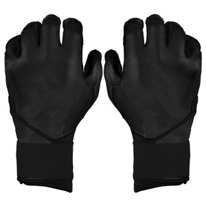 Gants de frappe en cuir noir avec fermeture auto-agrippante, logo personnalisé, haute qualité, durables pour l'entraînement, unisexe adulte - Product Image 1