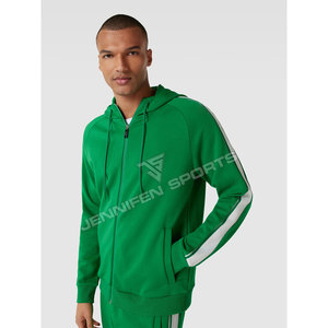 Ensemble de survêtement sportif pour homme personnalisé, 340g, 100% coton, léger, doublure polaire, respirant, avec cordon de serrage, coupe ample - Product Image 2