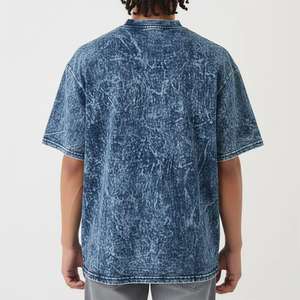 Camisetas Extra Grandes Personalizadas de Algodón de 300 GSM para Hombre, Camisetas de Cuello Redondo Personalizadas para Hip Hop - Product Image 2