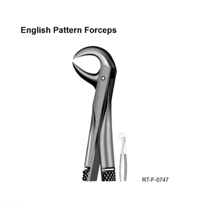 Forceps d'extraction dentaire ergonomiques en acier inoxydable, modèle anglais, certifiés CE, de Roboz Tech Pakistan - Product Image 6